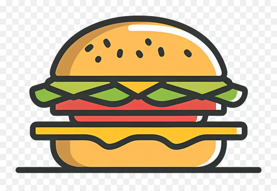 Logotipo De Hamburguesa，Hamburguesa De Dibujos Animados PNG