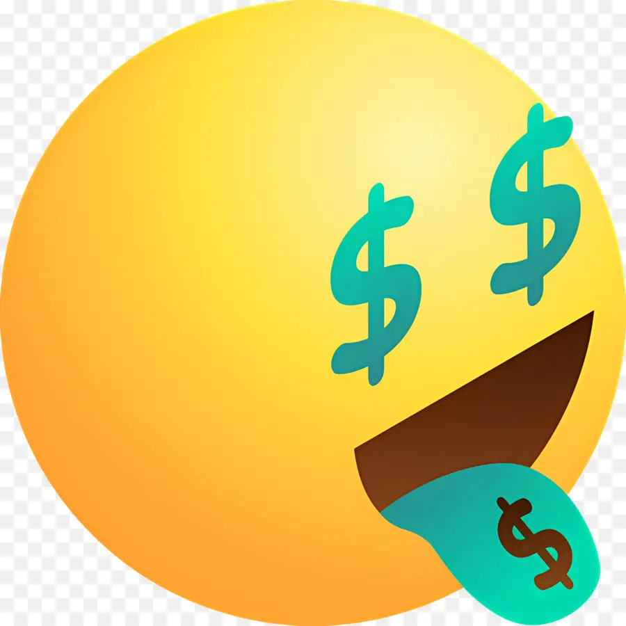 Dinero Emoji，Emoji De Lengua De Dinero PNG