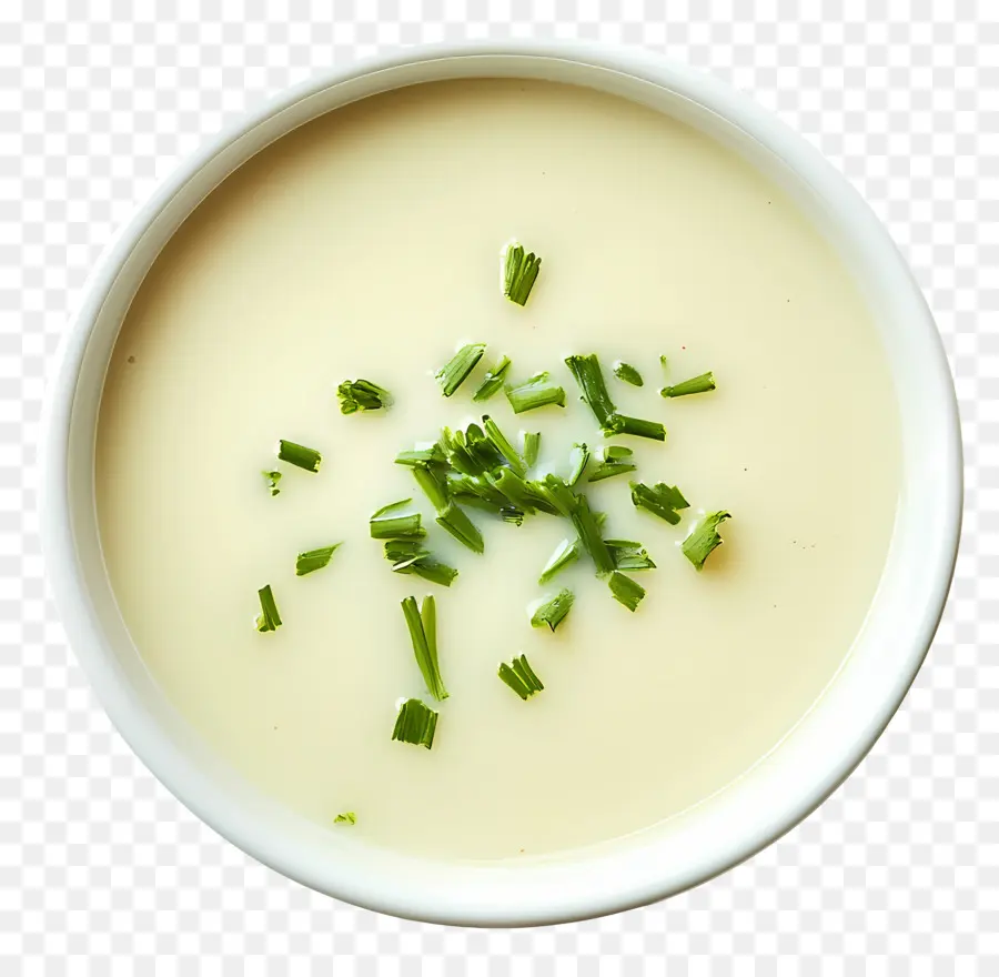 Vichyssoise，Sopa Con Cebollino PNG