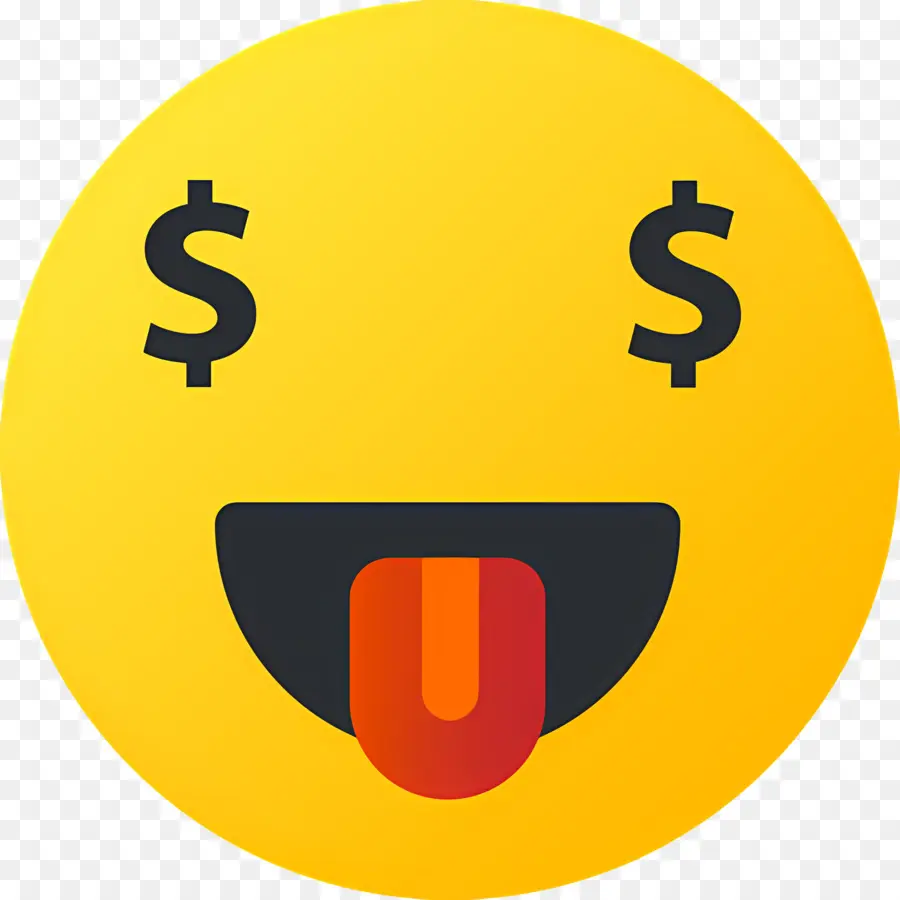 Dinero Emoji，Emoji De Cara De Dinero PNG