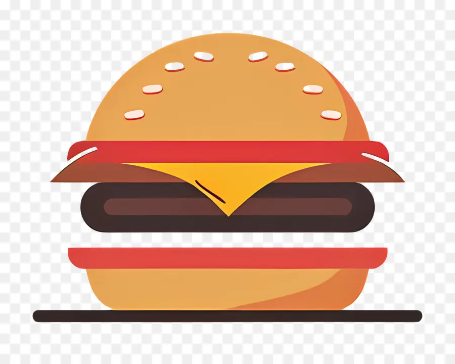 Logotipo De Hamburguesa，Hamburguesa Sencilla PNG