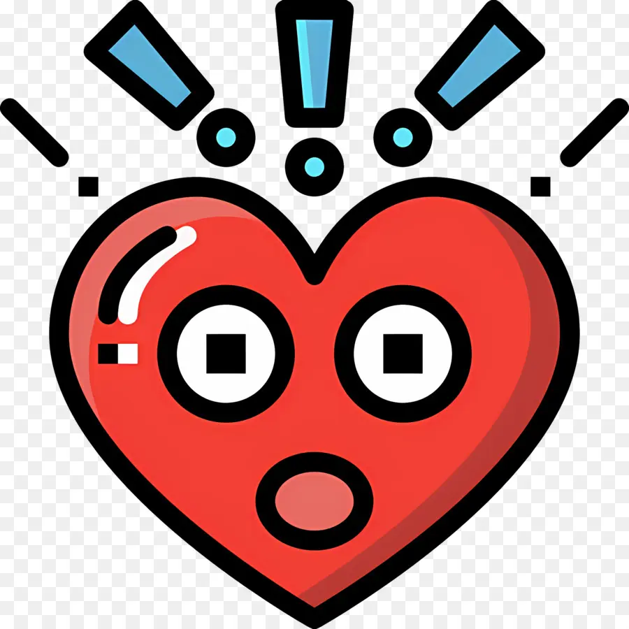 Emojis De Corazon，Emoji De Corazón Sorprendido PNG