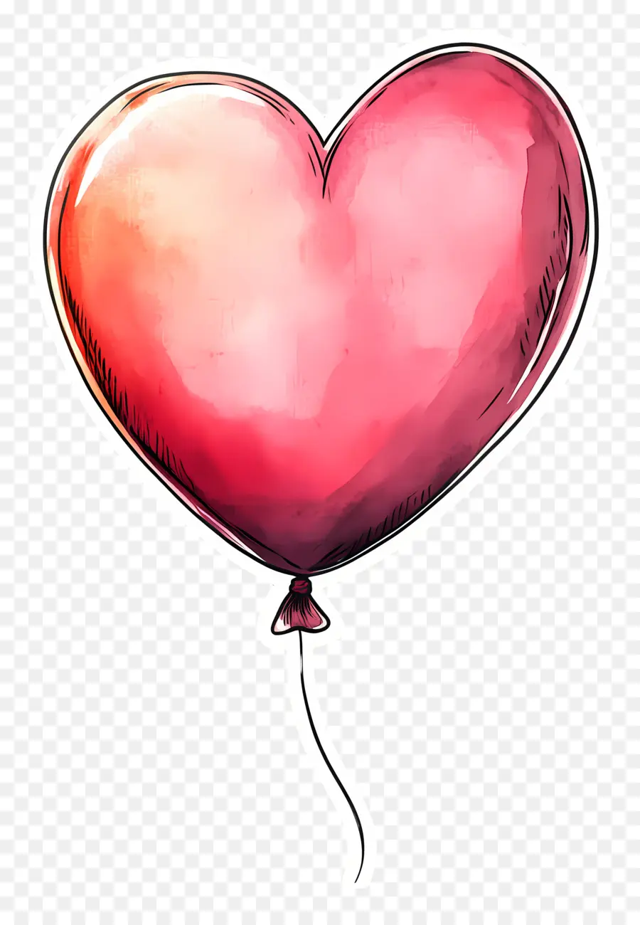 Globo De Amor，Globo De Corazón Arcoíris PNG