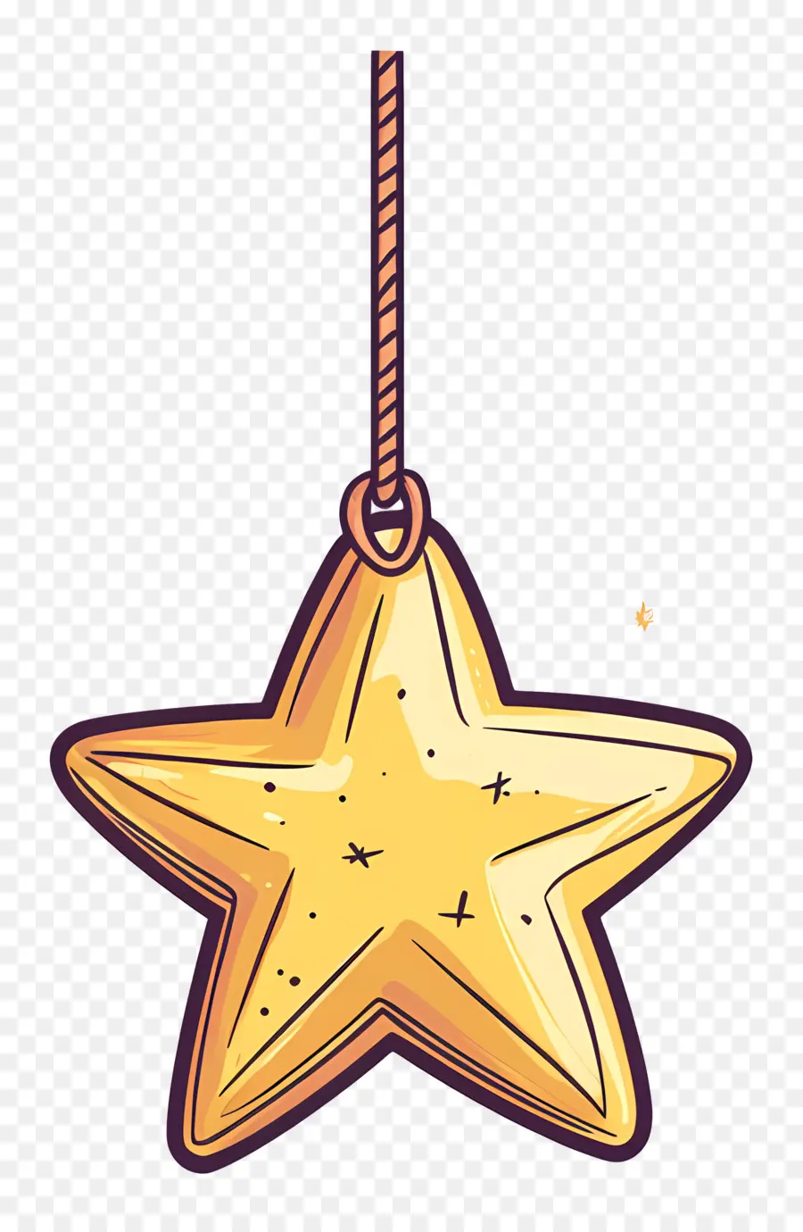 Estrella De Navidad，Adorno De Estrella Simple PNG