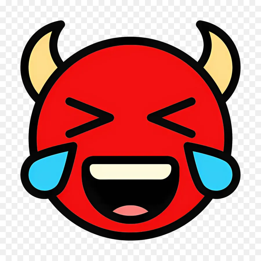 Diablo Emoji，Emoji Del Diablo Rojo PNG