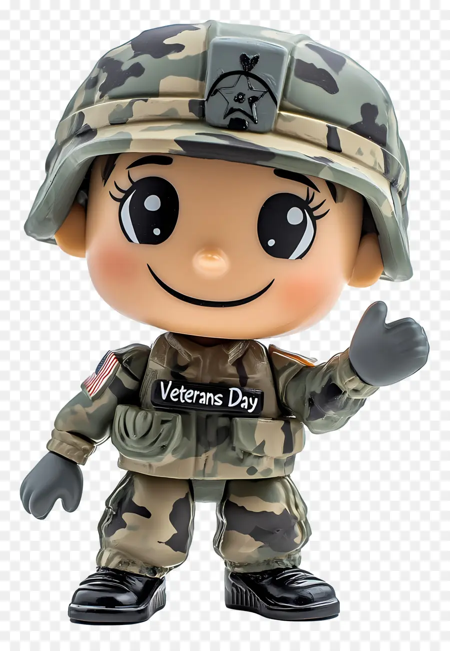 Dia De Los Veteranos，Soldado De Dibujos Animados PNG