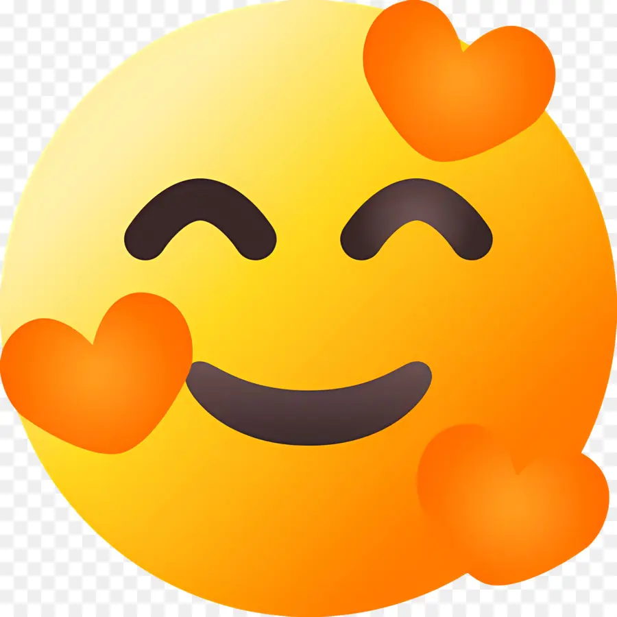 Sonrisa Emoji，Emoji De Ojos De Corazón PNG