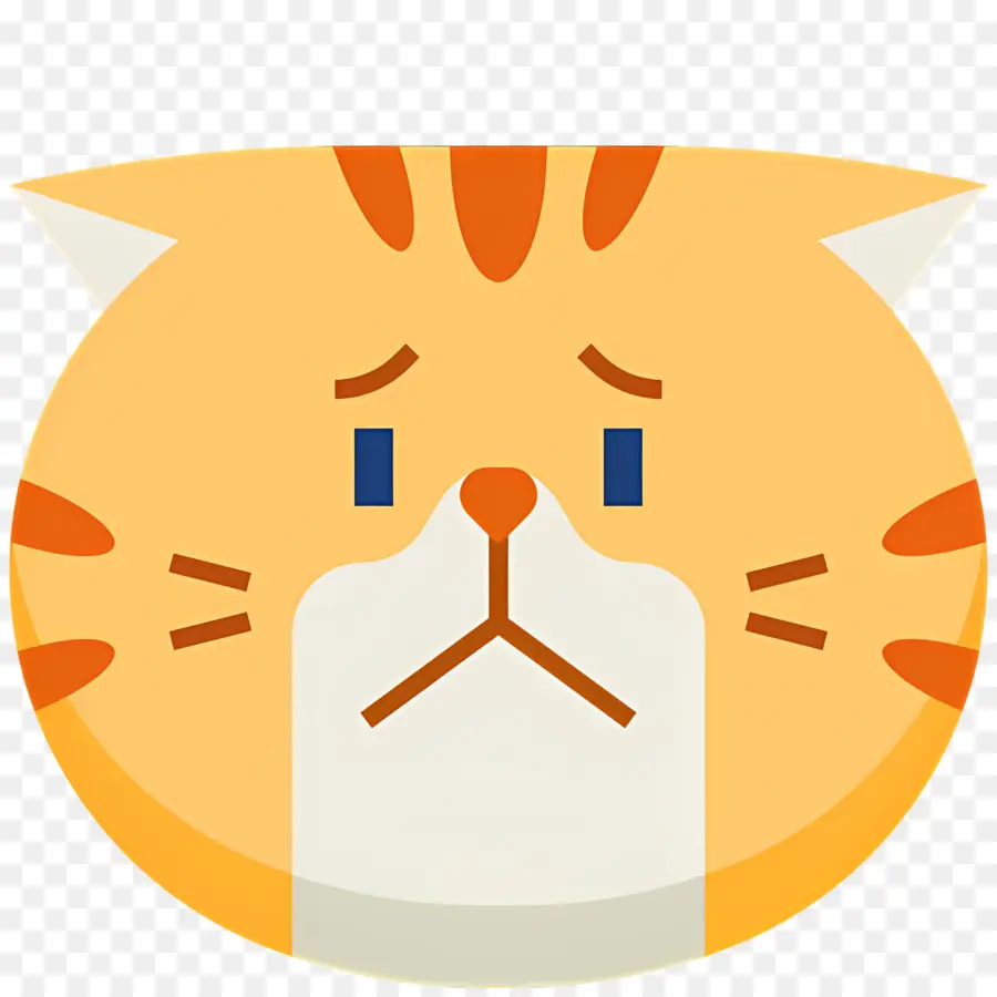 Emojis De Gato，Gato Triste PNG