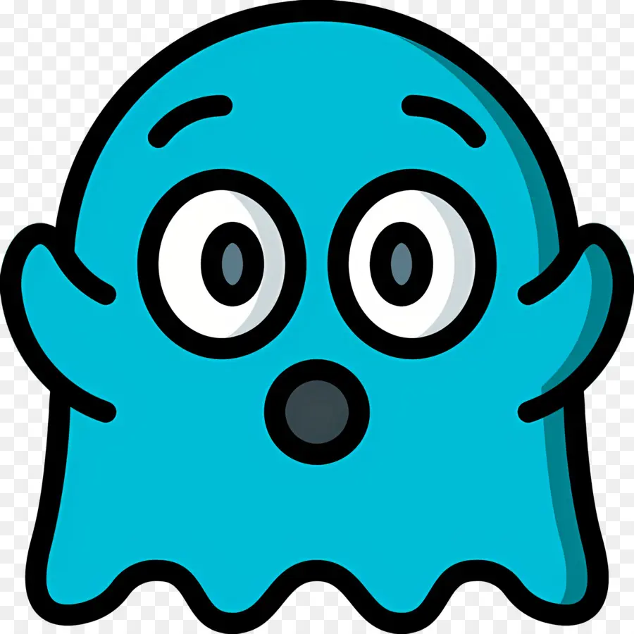 Emoji Fantasma，Fantasma Sorprendido PNG