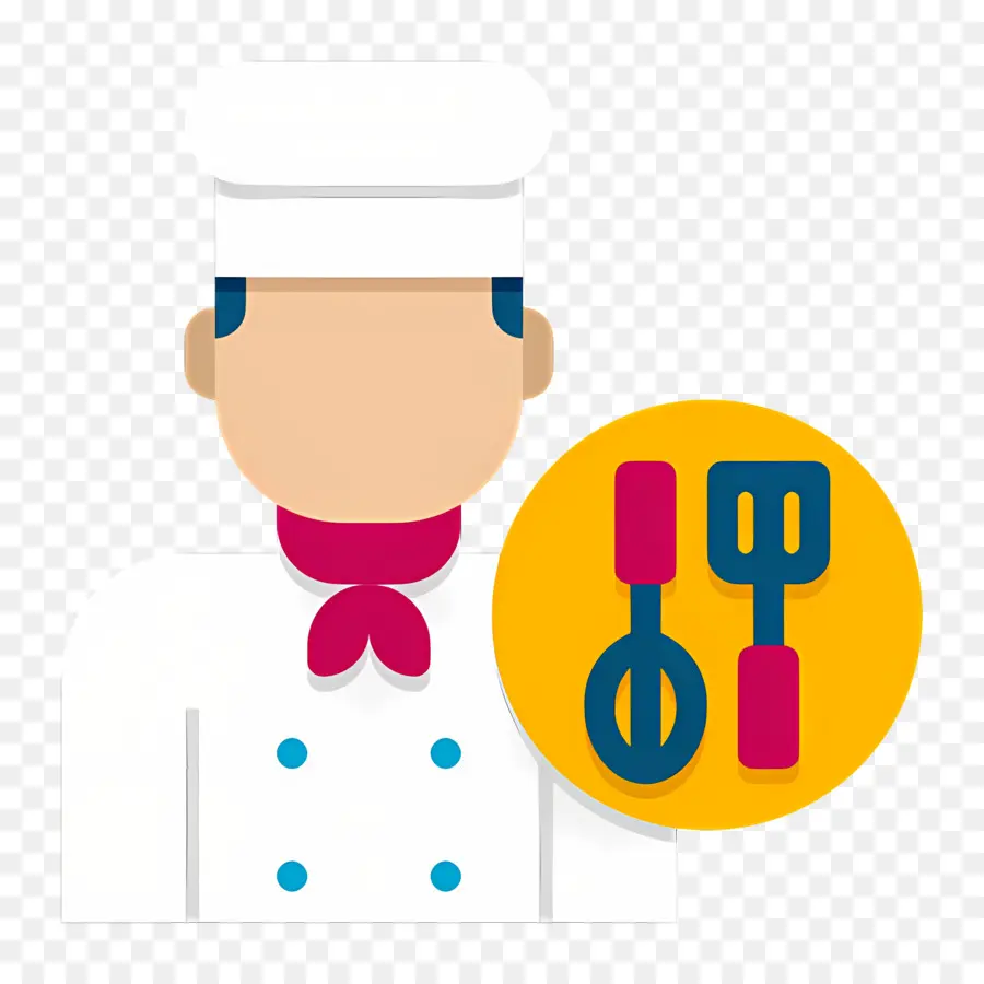 Cocinero，Chef Con Utensilios PNG