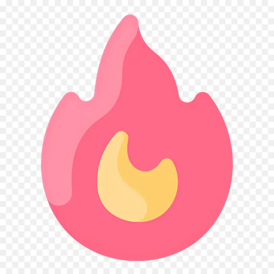 Emoji De Fuego，Llama Rosa PNG