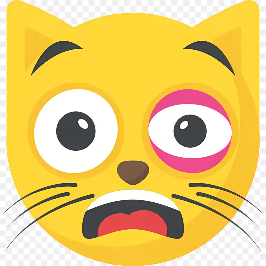 Emojis De Gato，Emoji De Gato Riendo PNG