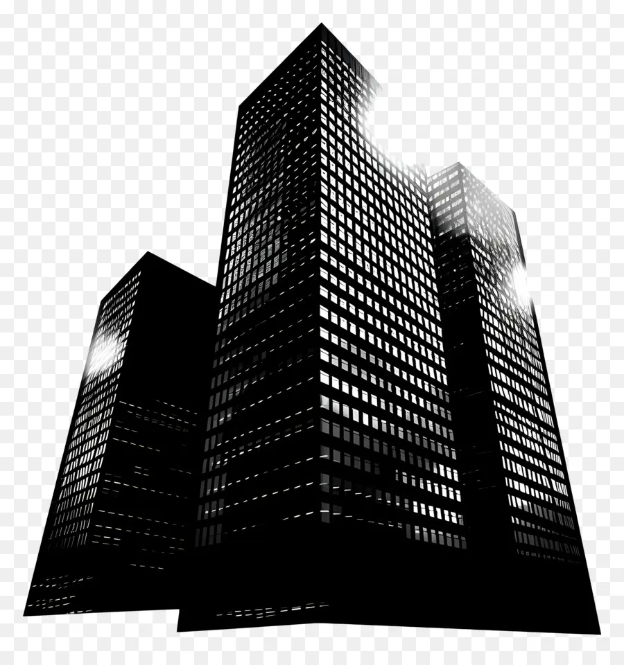 Silueta De Edificio Alto，Edificios PNG