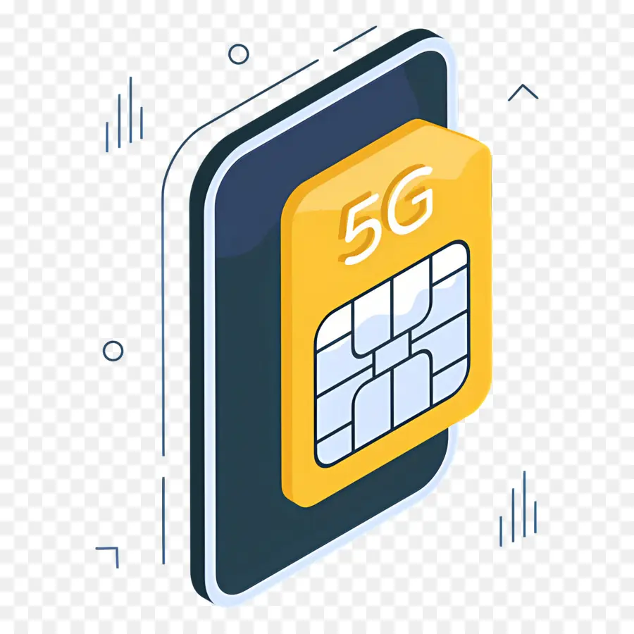 Memoria Del Teléfono，Icono De Tarjeta Sim 5g PNG