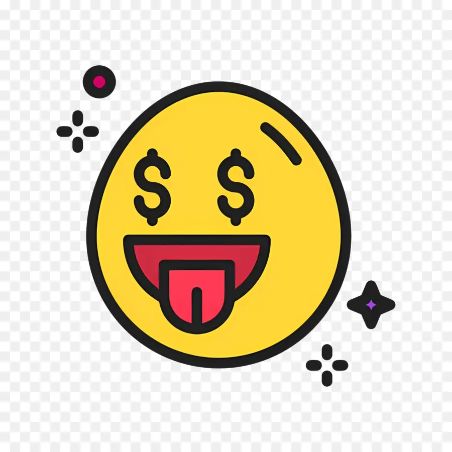 Dinero Emoji，Emoji De Cara De Dinero PNG