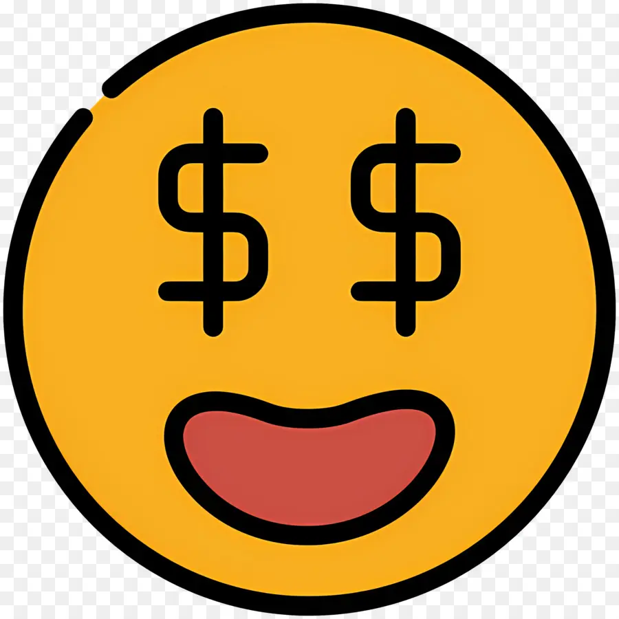 Dinero Emoji，Emoji De Ojos De Dinero PNG