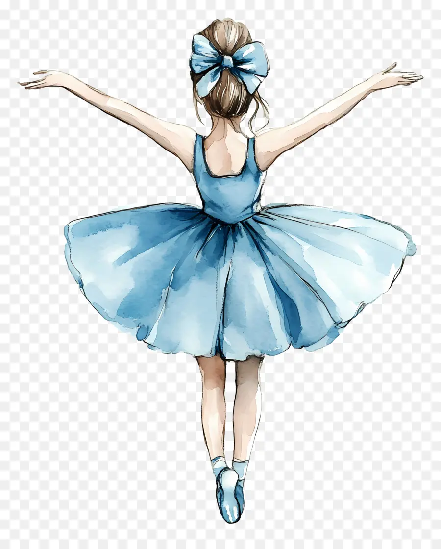 Ballet，Bailarina Azul PNG