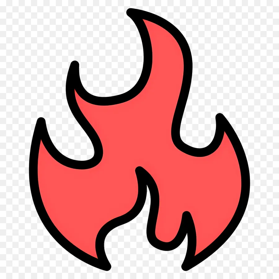 Emoji De Fuego，Llama Roja PNG