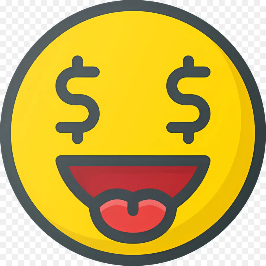 Dinero Emoji，Emoji De Ojos De Dinero PNG