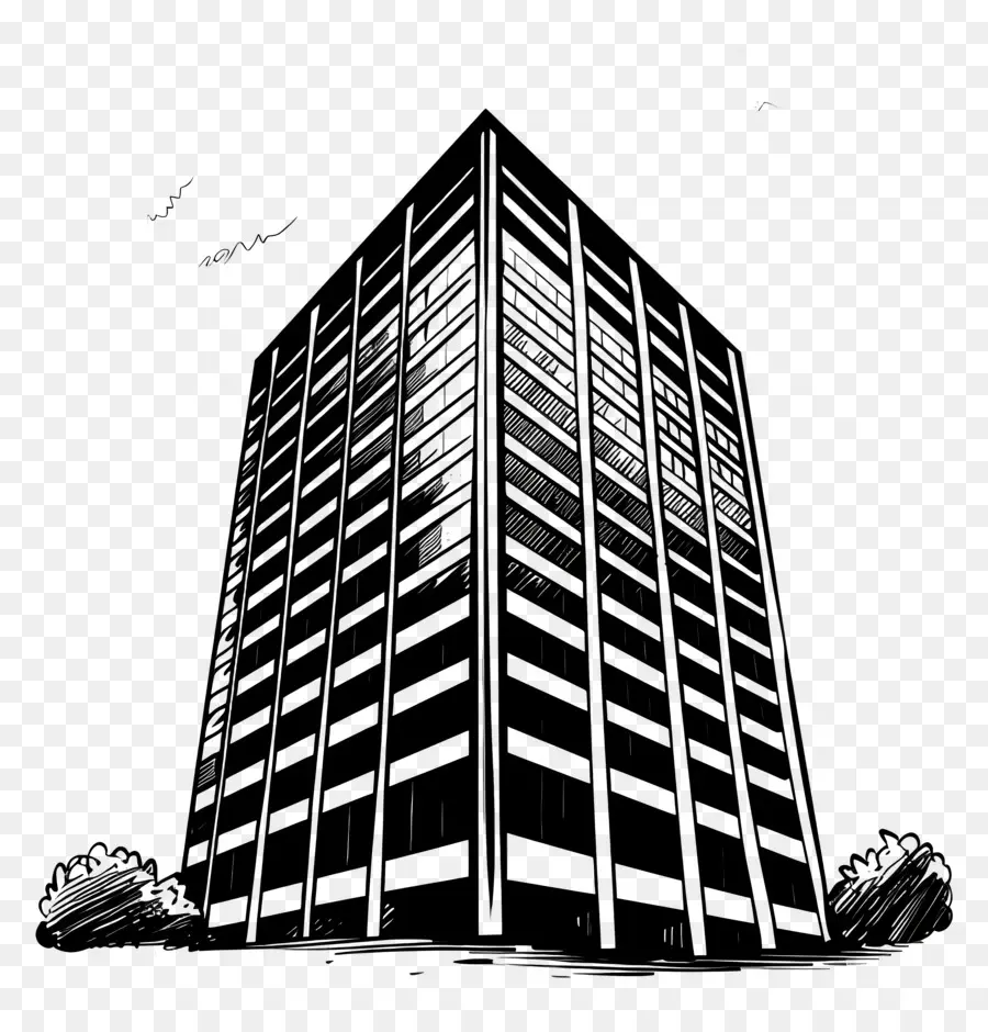 Silueta De Edificio Alto，Edificio Alto PNG