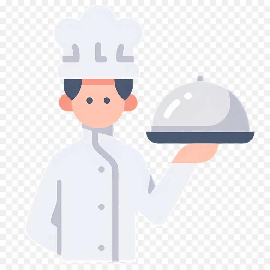 Cocinero，Chef Con Plato PNG