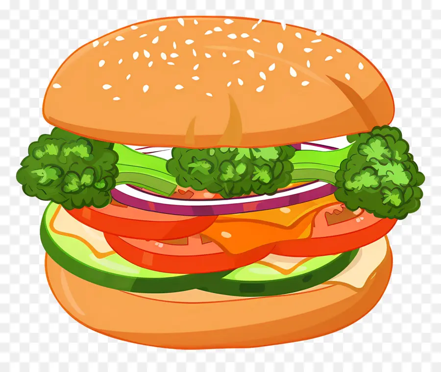 Hamburguesa Vegetariana，Hamburguesa PNG