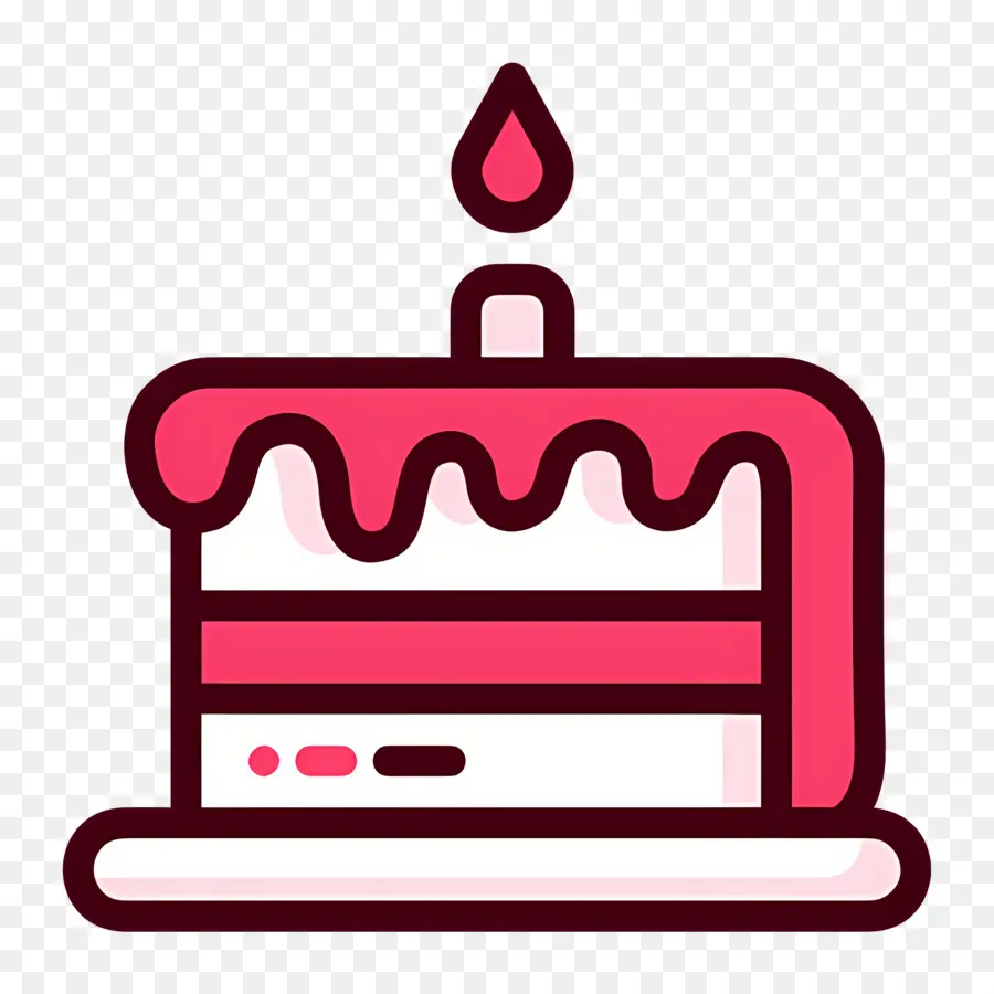 Torta De Cumpleaños，Pastel Rojo PNG