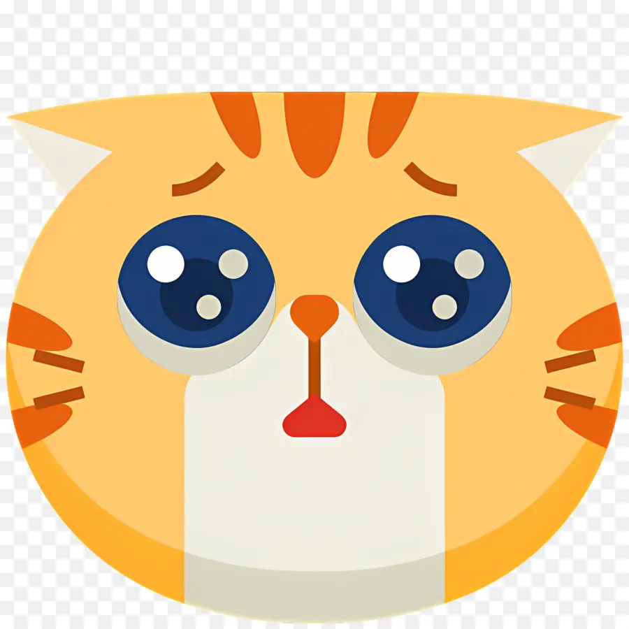 Emoji De Gato，Gato Triste PNG