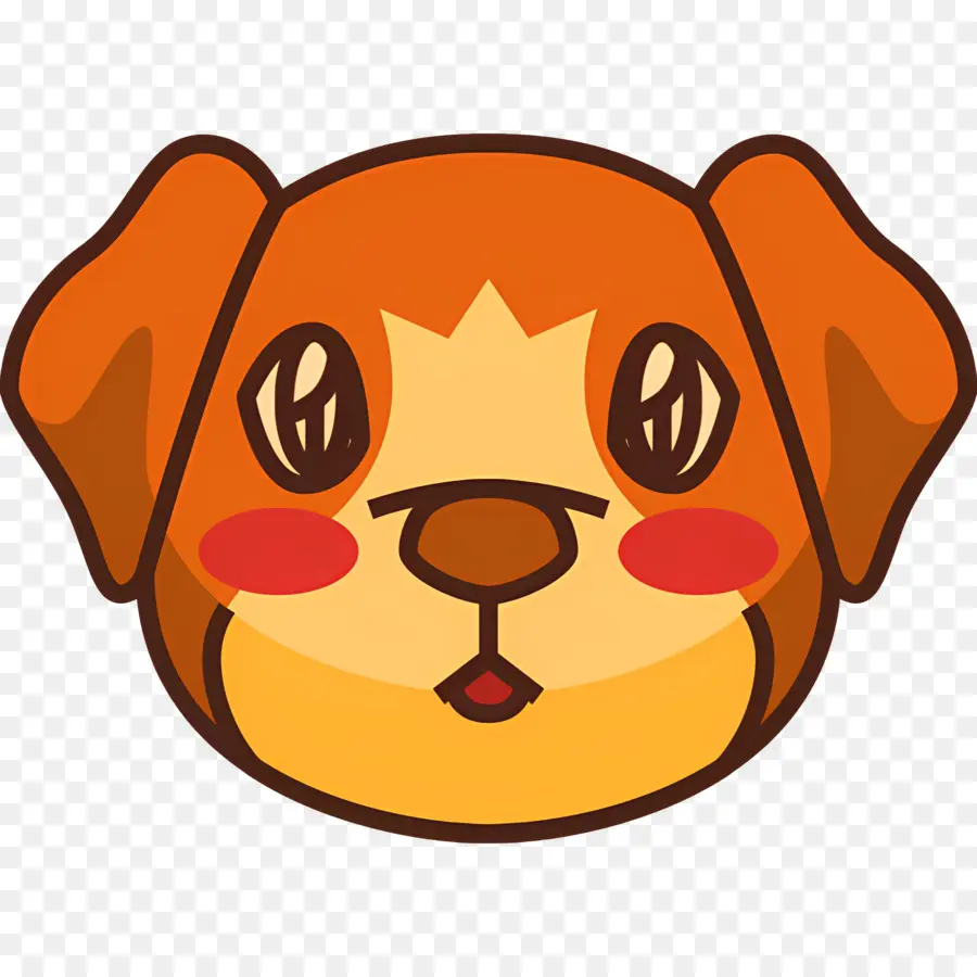 Emoji De Perro，Perro Sonrojado PNG