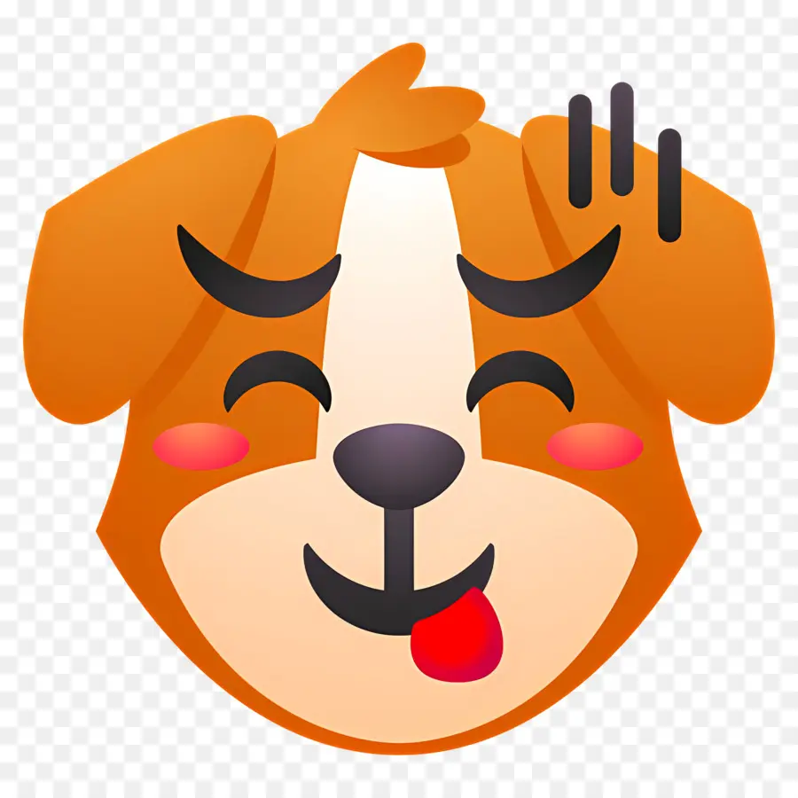 Emoji De Perro，Perro Guiñando Un Ojo PNG