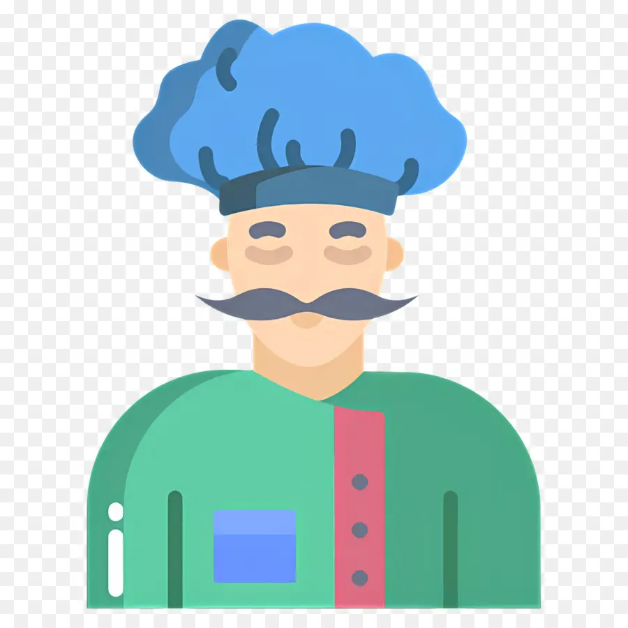 Cocinero，Chef Con Bigote PNG