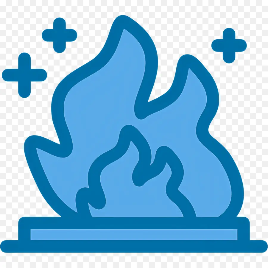 Emoji De Fuego，Fuego Azul PNG