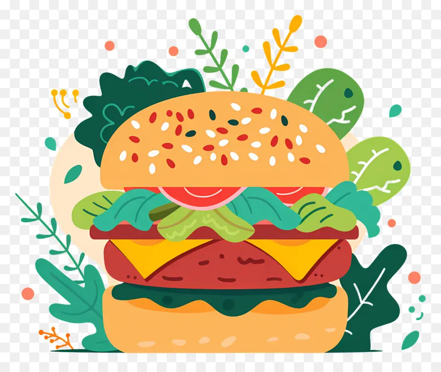 Hamburguesa Vegetariana，Hamburguesa PNG