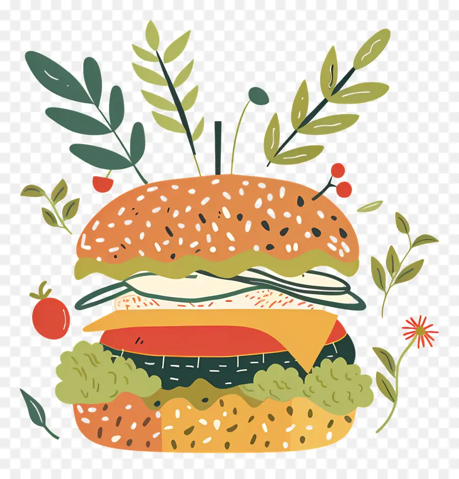 Hamburguesa Vegetariana，Hamburguesa PNG