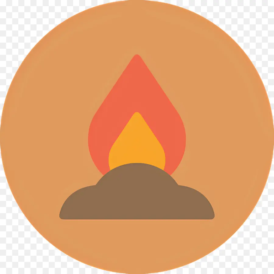 Emoji De Fuego，Llama Naranja Y Amarilla PNG