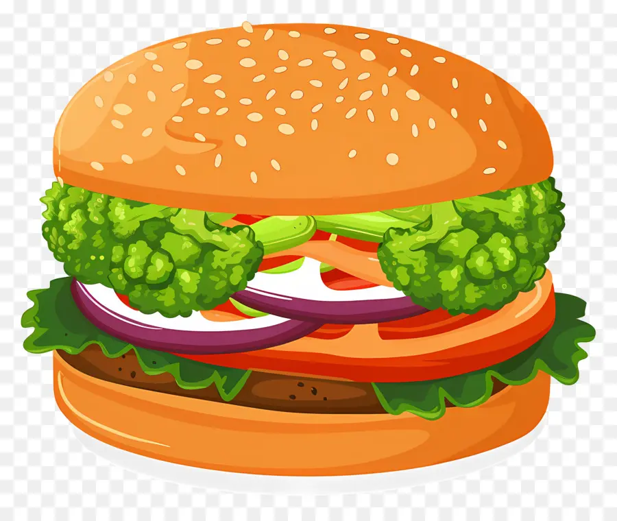 Hamburguesa Vegetariana，Hamburguesa Con Queso PNG