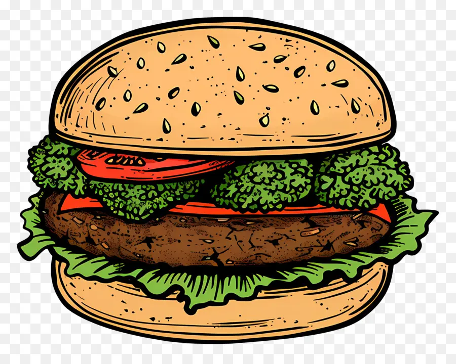 Hamburguesa Vegetariana，Hamburguesa Con Queso PNG