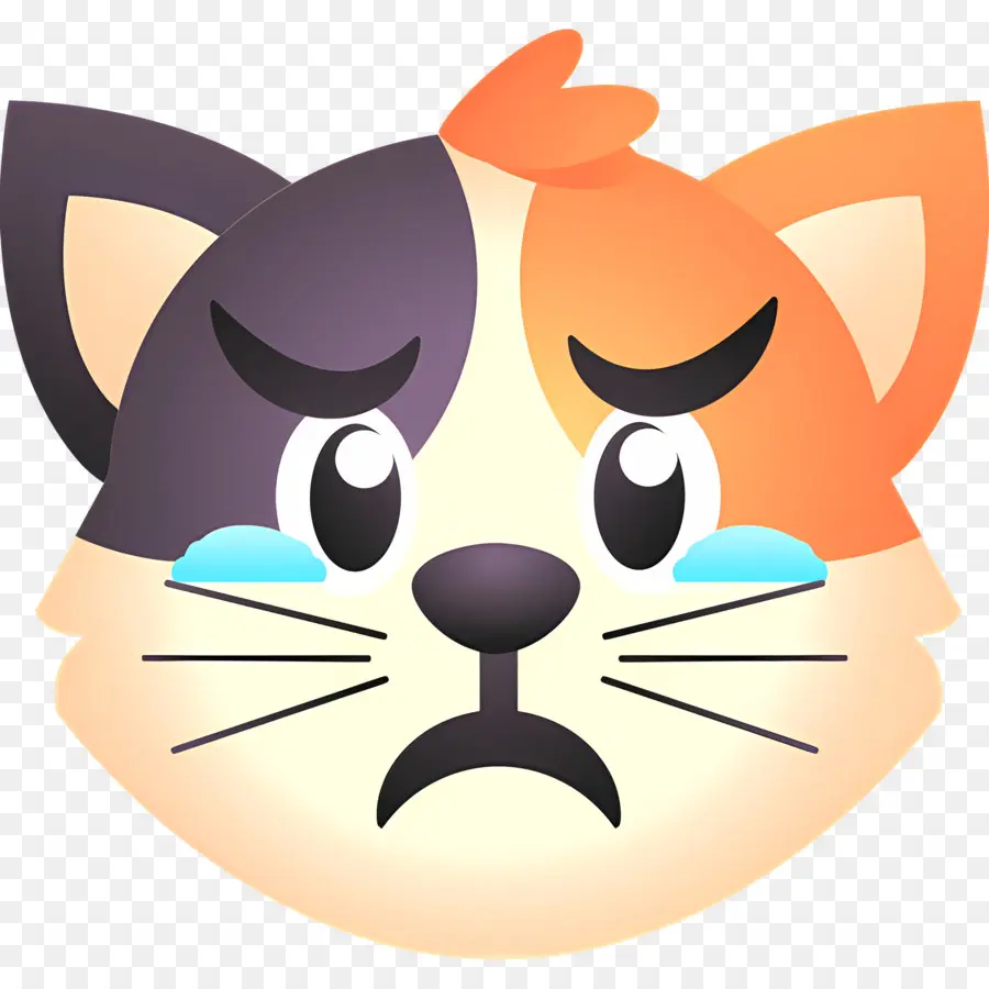 Emojis De Gato，Gato Llorando PNG