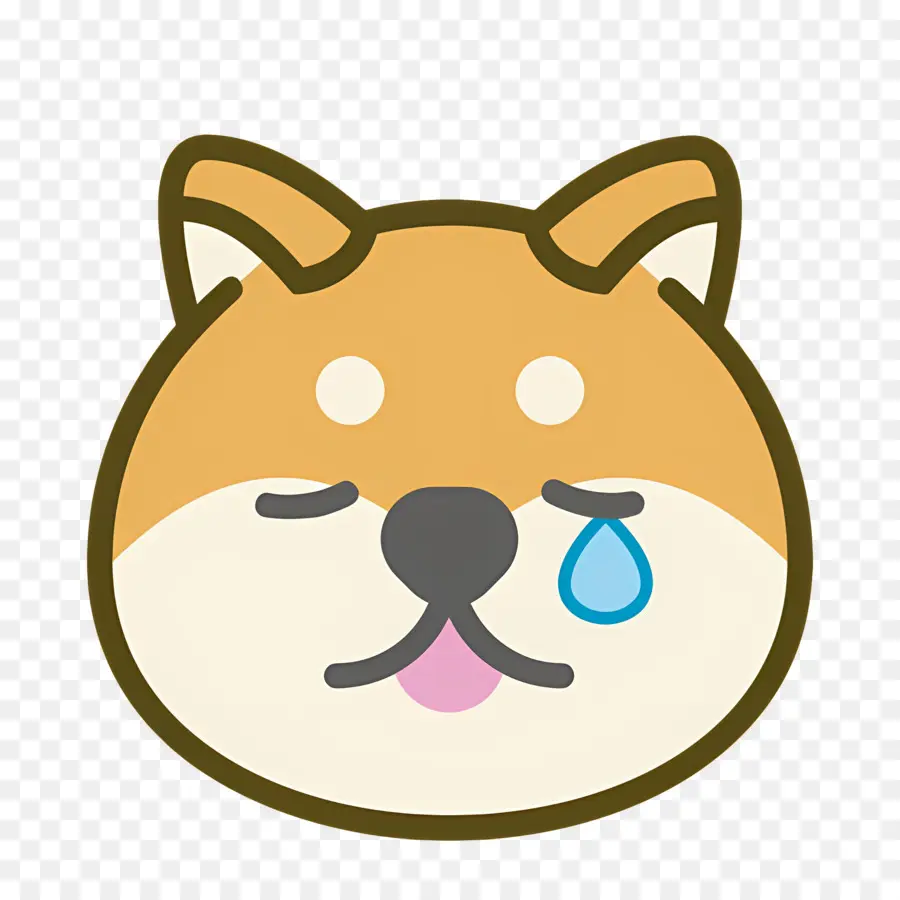 Emoji De Perro，Perro Llorando PNG