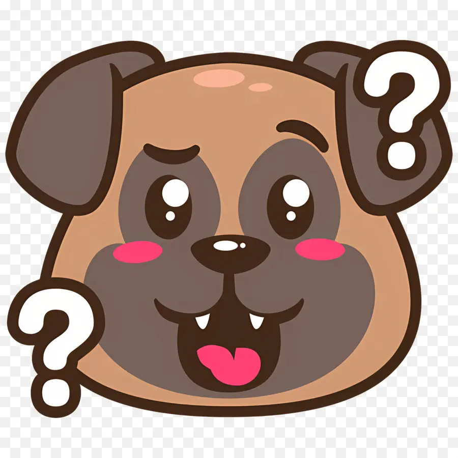 Emoji De Perro，Perro Confundido PNG