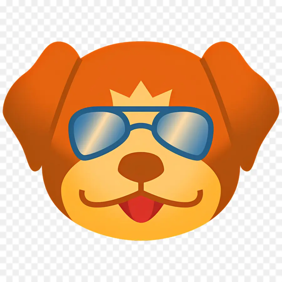 Emoji De Perro，Perro Con Gafas De Sol PNG