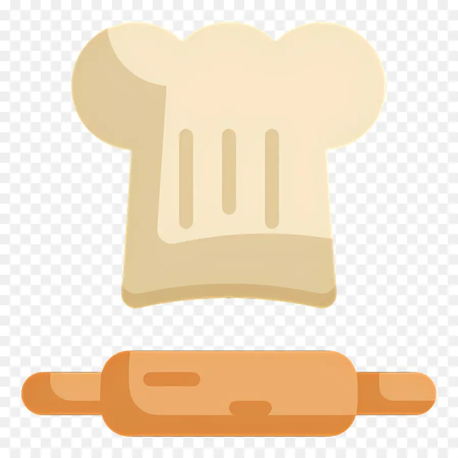 Gorro De Cocinero，Gorro De Chef Y Rodillo PNG