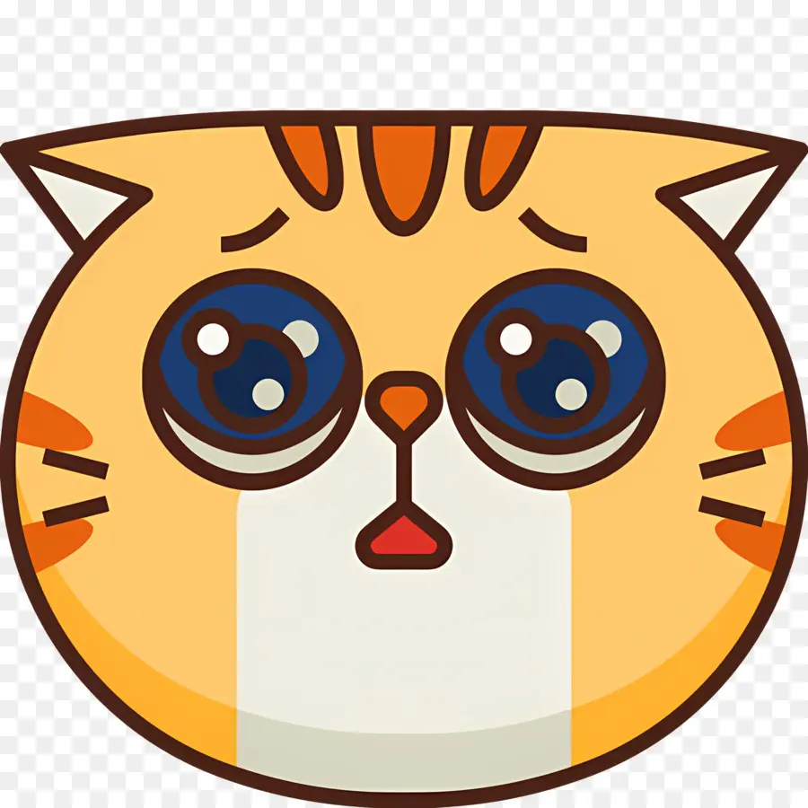 Emoji De Gato，Gato Triste PNG