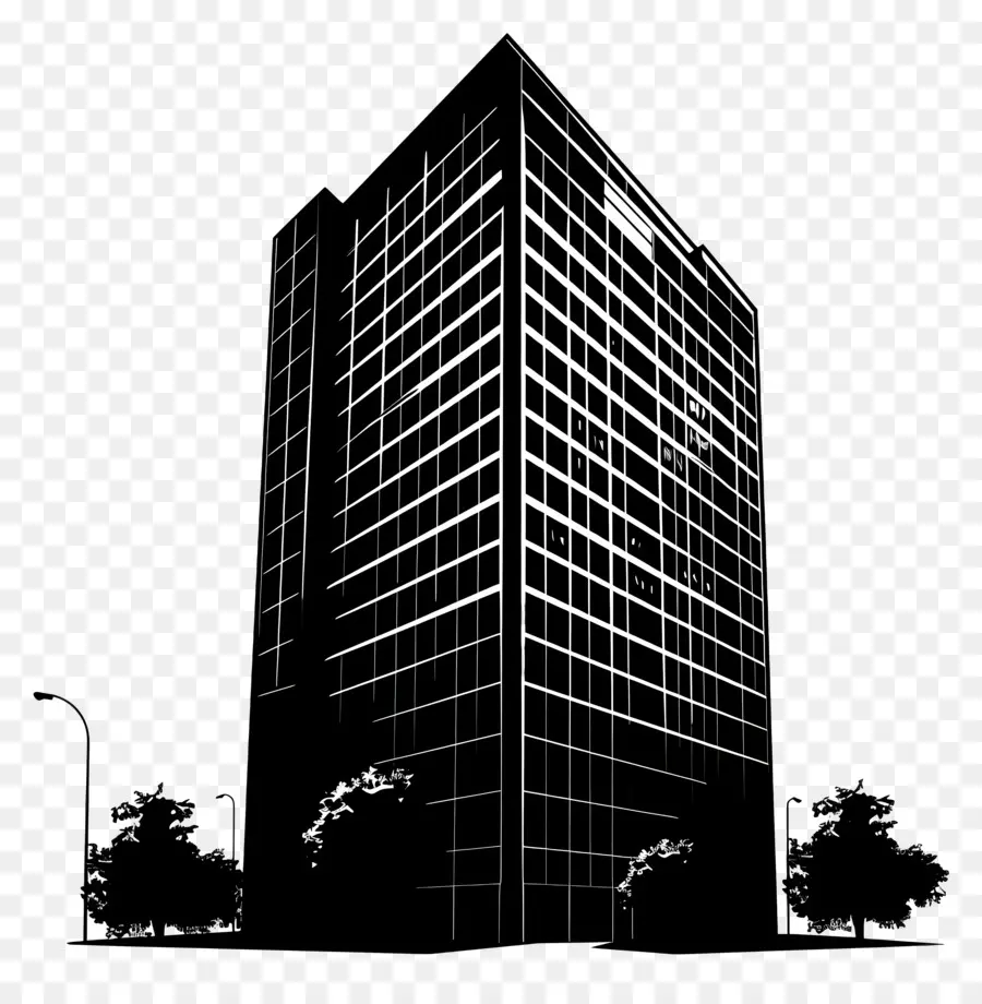 Silueta De Edificio Alto，Edificio PNG