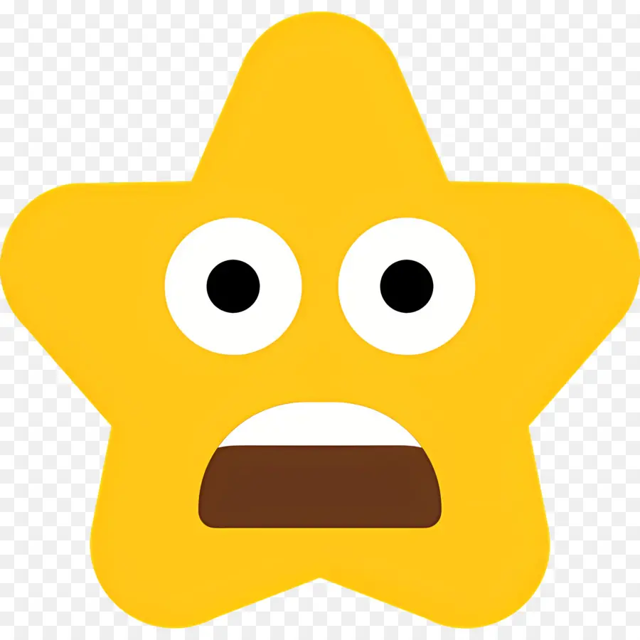 Emoji Sorprendido，Emoji Estrella Sorprendida PNG