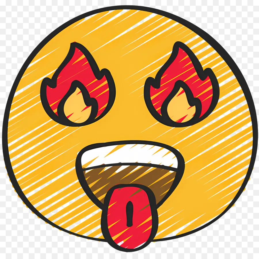 Emoji De Fuego，Ojos De Llama PNG