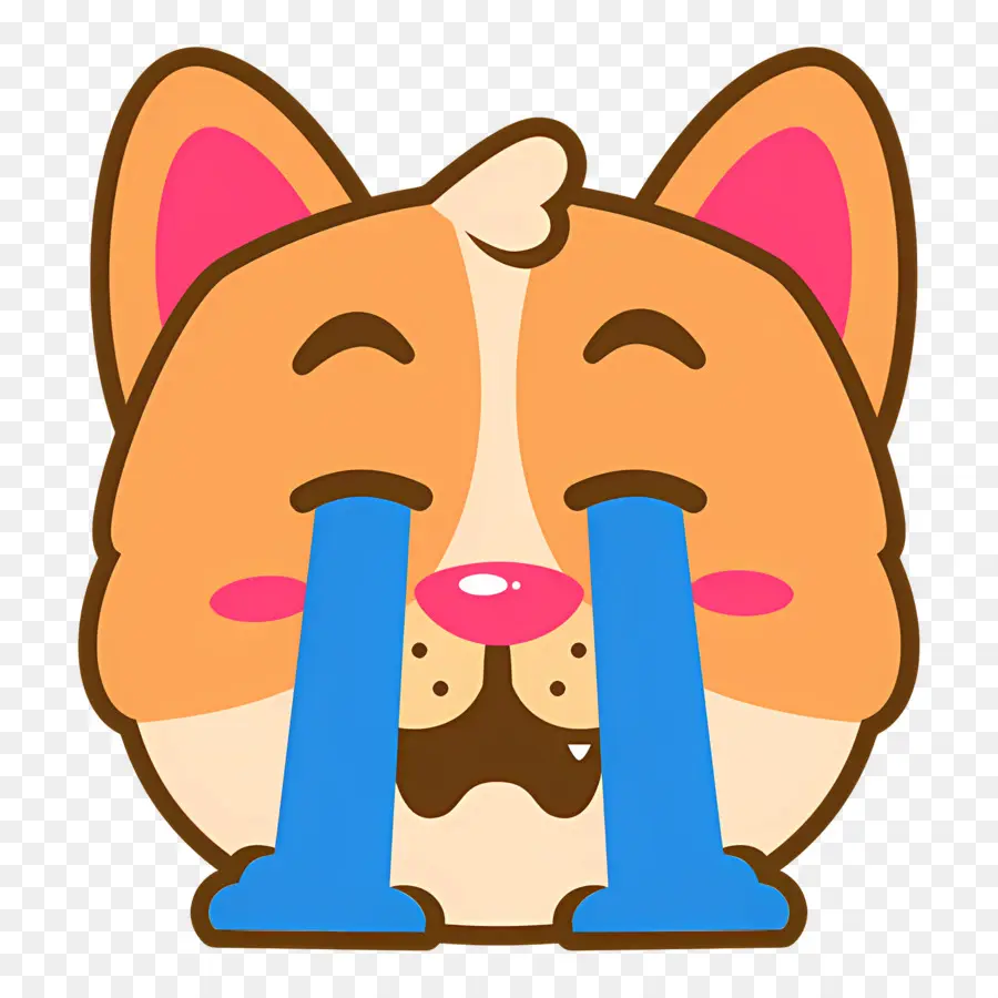 Emojis De Gato，Cara De Perro Llorando PNG