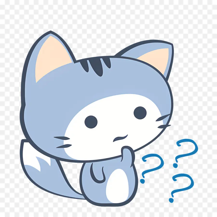 Emoji De Gato，Gato Azul PNG