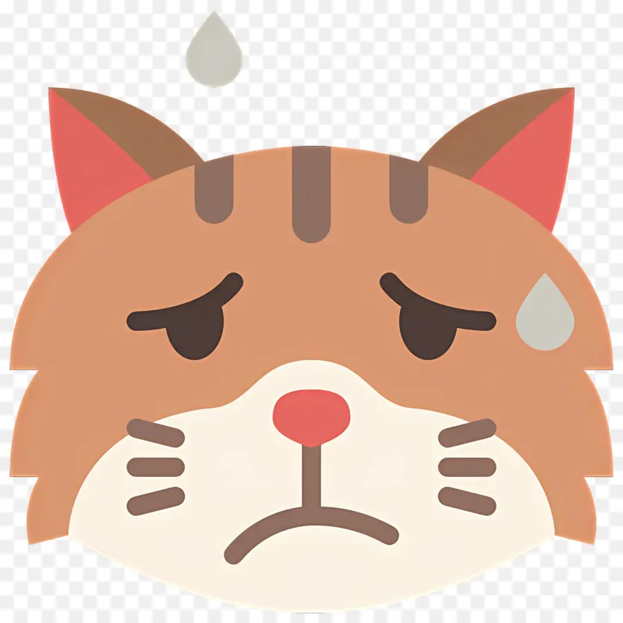 Emojis De Gato，Gato Triste PNG