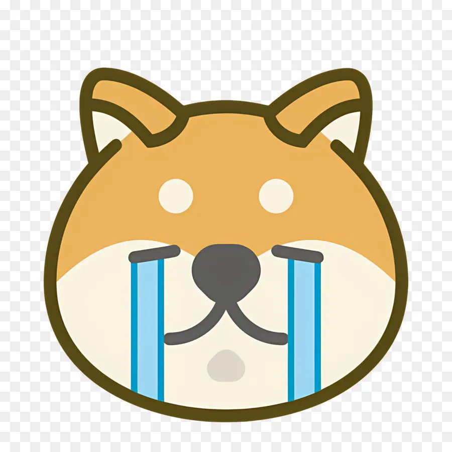 Emoji De Perro，Perro Llorando PNG